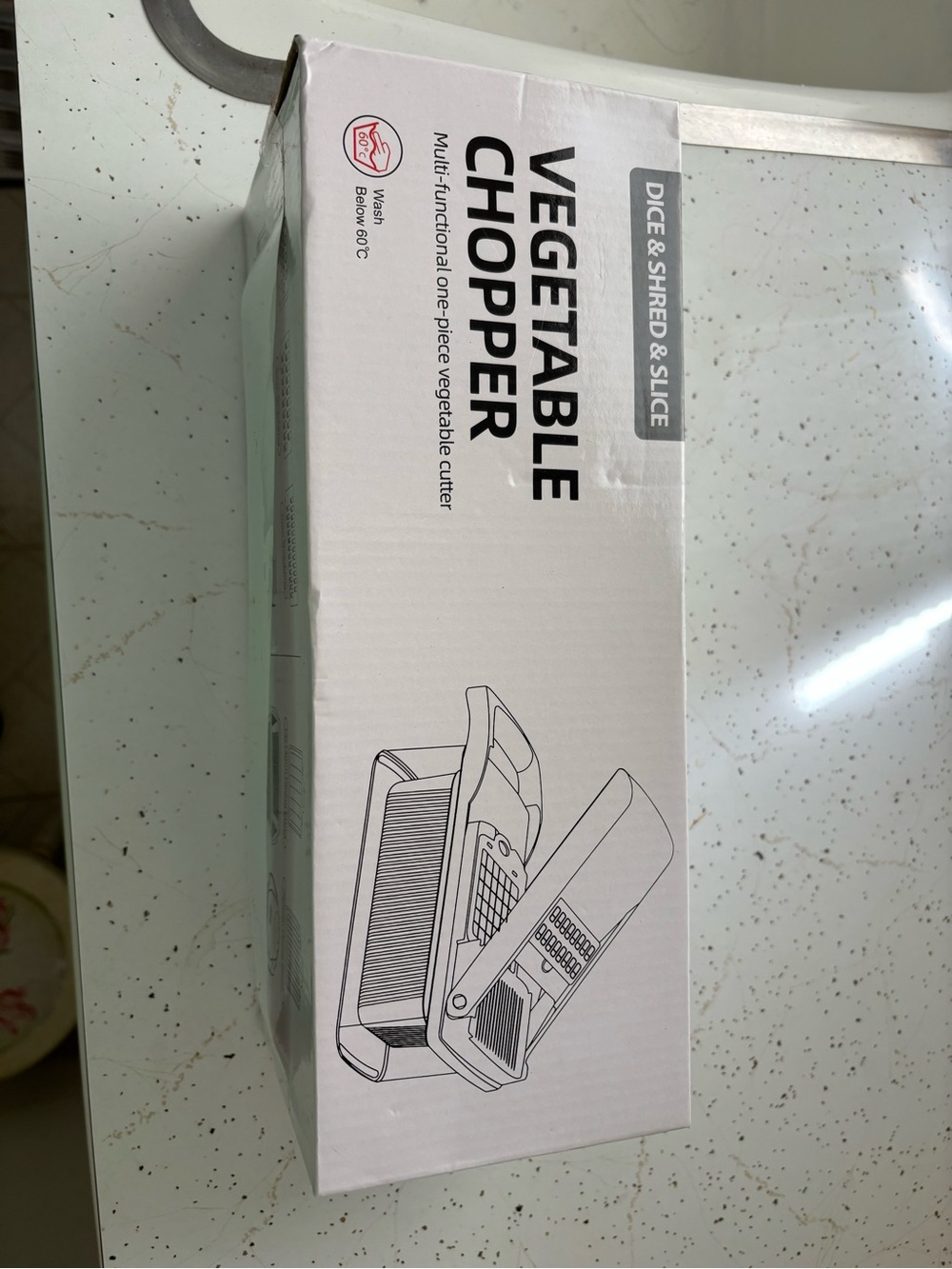 Vegetable Chopper - White Boxed Kitchen Slicer